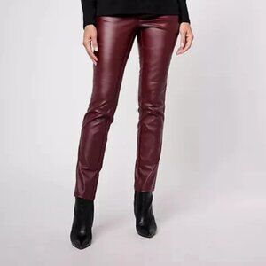 Jingle Belles Kim Gravel Coated Twill Straight Pant-Port Wine-Tall 10-A623304